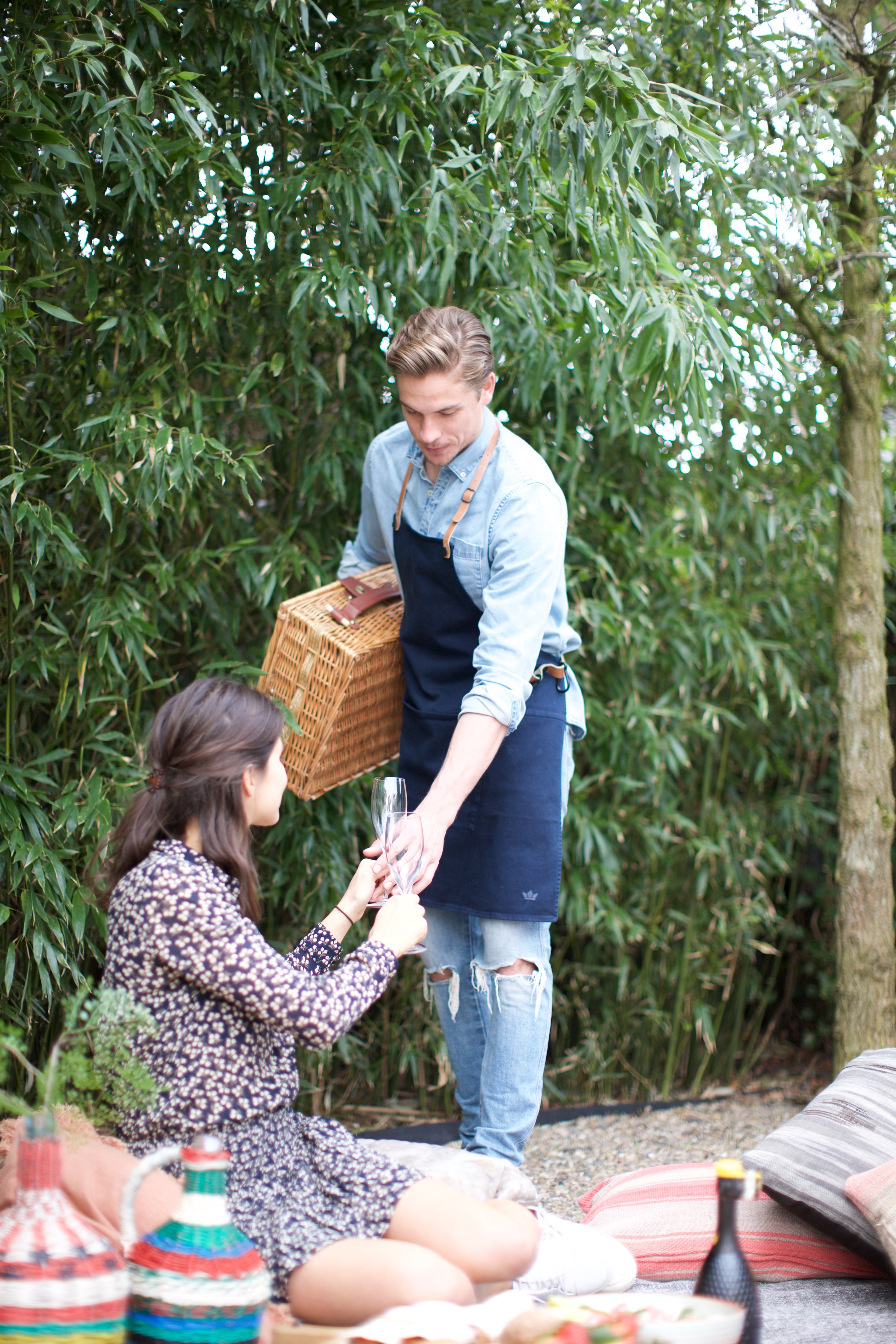 BBQ-Schürze aus Baumwolle