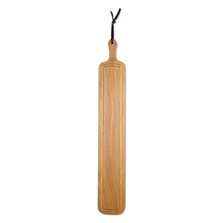 Dutchdeluxes - Breadboard - Cutting board - Serving board - 70x12 cm - Solid oak - XL - Stripe - Brown