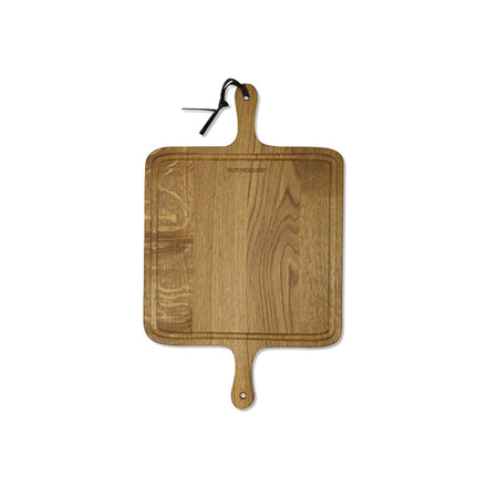 Barbecue plank - Handgemaakt - BBQ - XL - Vierkant - Plank - Geolied gerookt eiken - Bruin