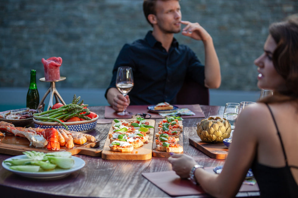 Dutchdeluxes - Breadboard - Cutting board - Serving board - 70x12 cm - Solid oak - XL - Stripe - Brown