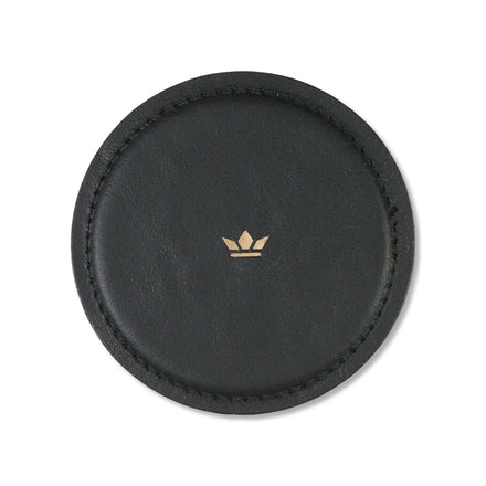 Dutchdeluxes - Water-resistant - Coaster - Set of 4 - Leather - Black