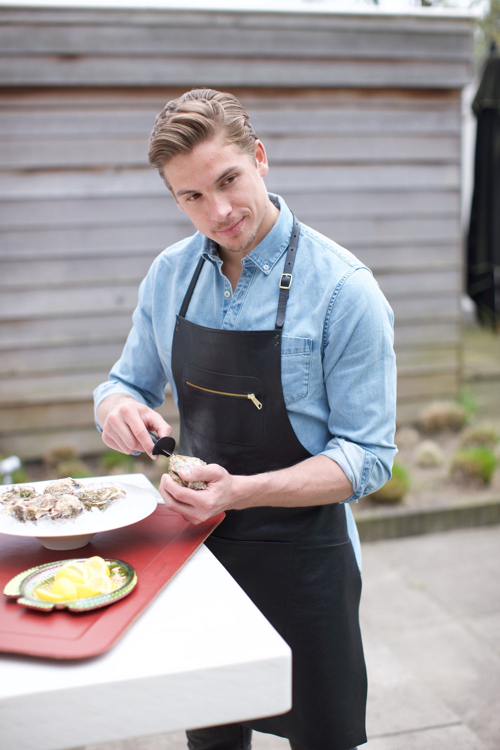 Dutchdeluxes Leather - Handmade - Apron - Amazing Apron - Black