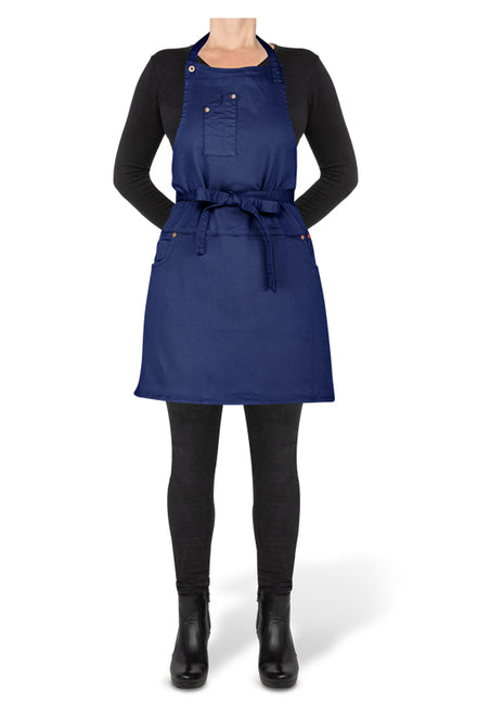 Dutchdeluxes - Kitchen and barbecue - Apron with 5 pockets - Indio jeans - Blue denim
