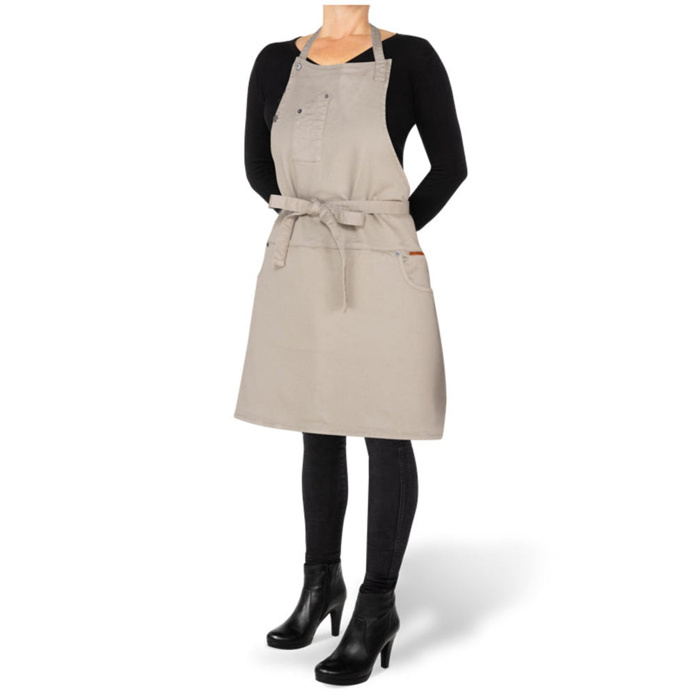 Dutchdeluxes Indigo jeans - Barbecue or kitchen apron - 5 pockets - Beige