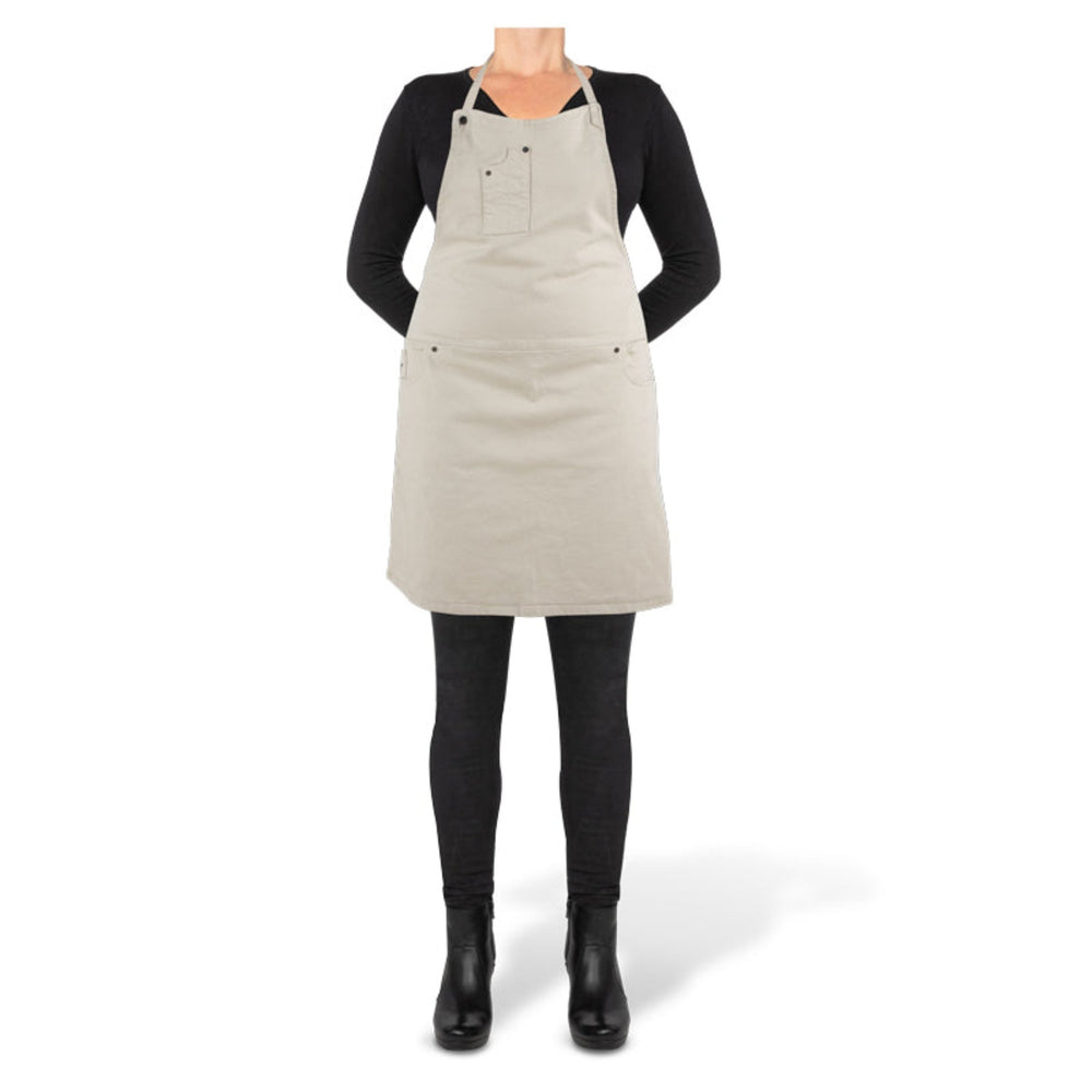 Dutchdeluxes - Handcrafted - Barbecue - BBQ - Kitchen apron - 5 Pockets - Sand/Brown