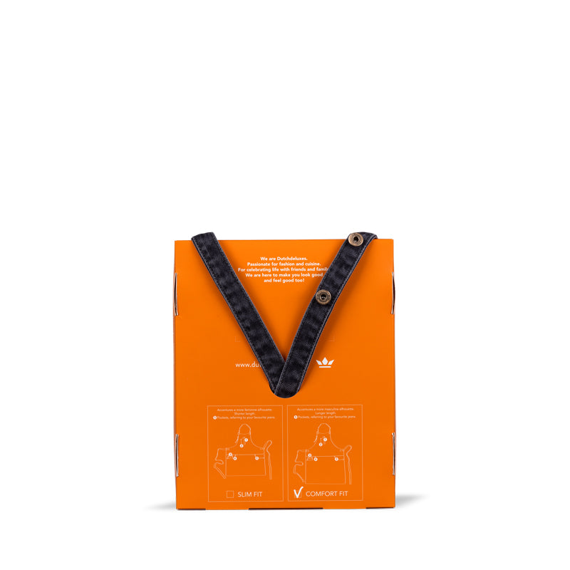 Dutchdeluxes - Handcrafted - Barbecue - BBQ - Kitchen apron - 5 Pockets - Dark Grey