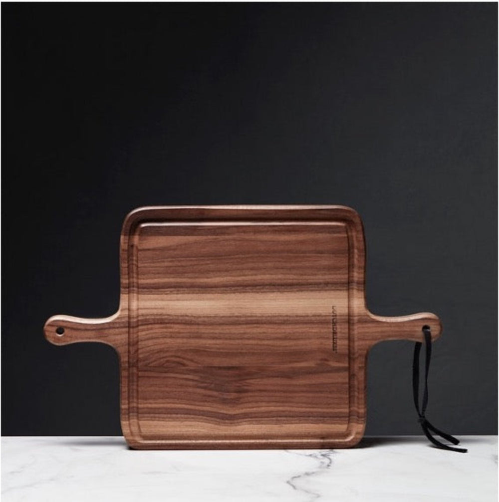 Dutchdeluxes - Oiled walnut - Barbecue - BBQ - Board - XL - Square - Luxury - Multifunctional - Brown