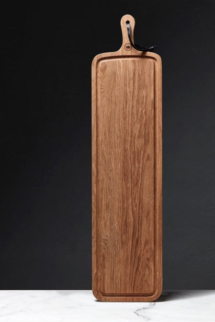 Dutchdeluxes - XL Slim Fit - Massief walnoothout - Broodplank - Snijplank - Serveerplank - 19x70 cm - Bruin