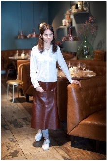 Waist Apron Long | Belt/Buckle - Classic Brown