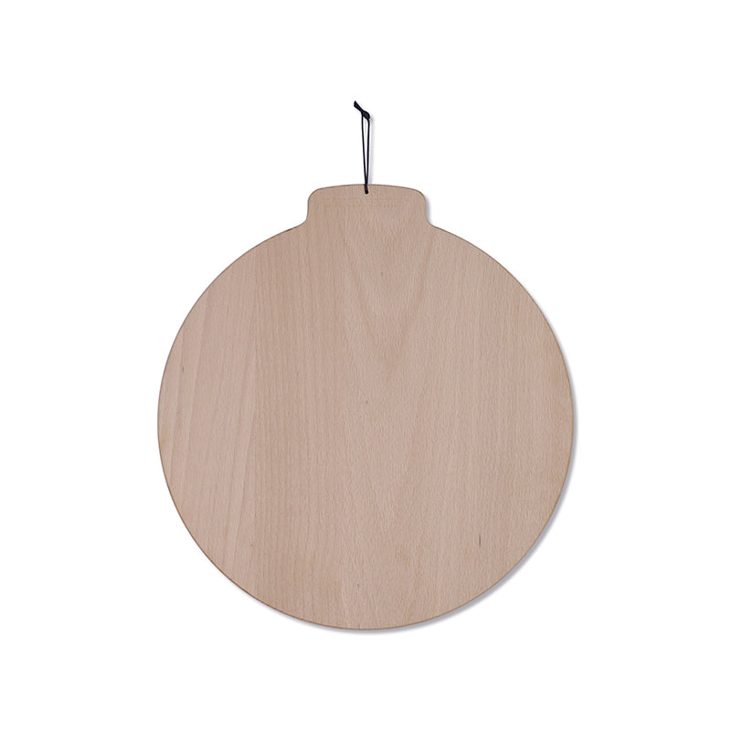 Dutchdeluxes - Handmade - Breakfast Board - Serving Board - Cutting Board - Beech - Round - Light Brown - Moon