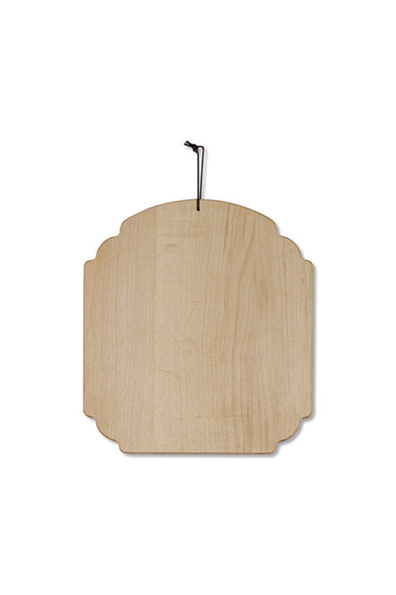 Dutchdeluxes - Luxe - Esdoorn - Serveerplank - Snijplank - Ontbijtbord - Wit beige