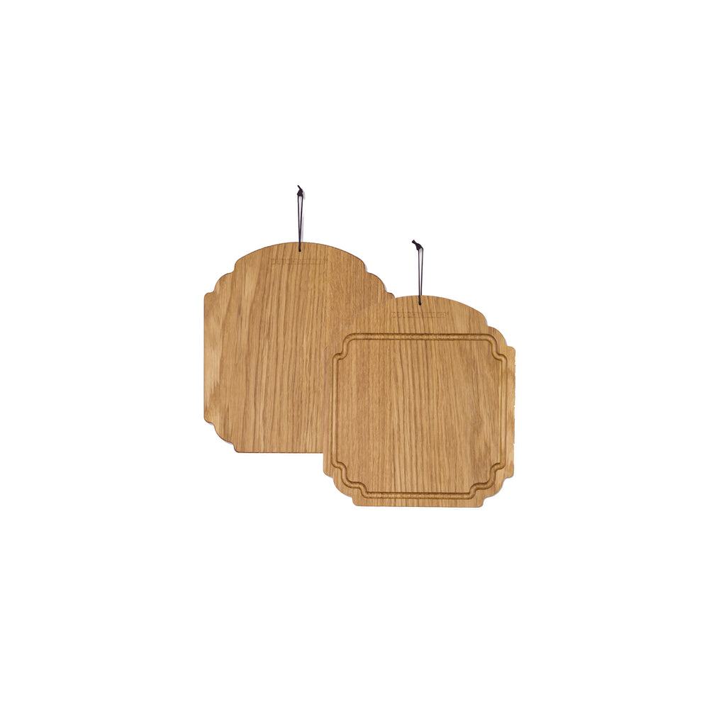 Dutchdeluxes - Handmade - High-quality Wood - Breakfast Board - Serving Board - Bread Board - 21x19.5 cm - Light Brown