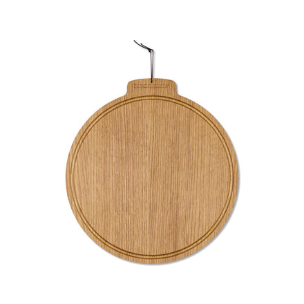 Dutchdeluxes - Handgemaakt - Luxe - Serveerplank - Snijplank - Beukenhout - Rond - Licht bruin