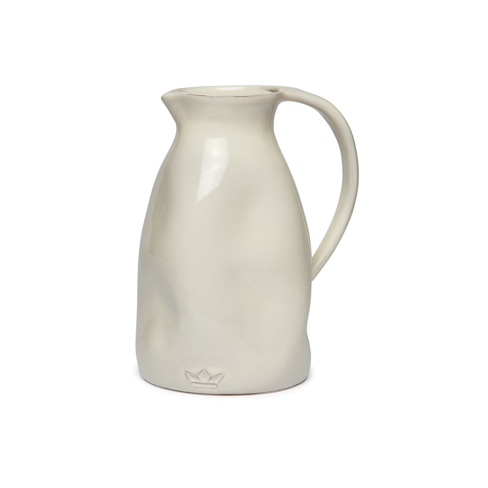Dutchdeluxes - Luxury - Earthenware - Carafe - Ceramic - Handmade - Anti-drip - White