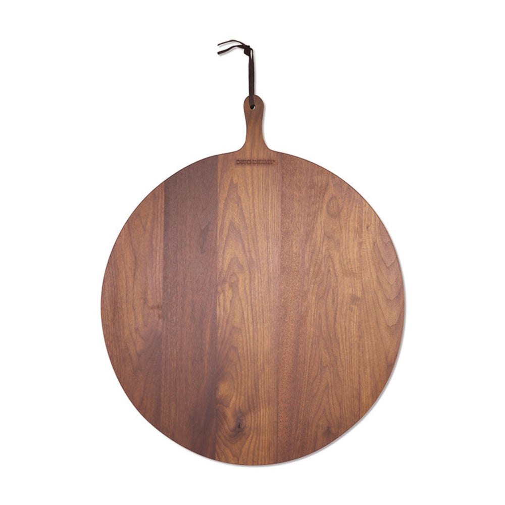 Dutchdeluxes XL - Round bread board - Walnut wood - Sustainable - Luxury - 60 cm