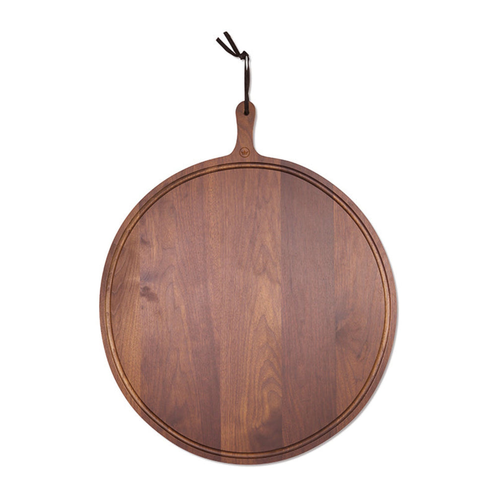 Dutchdeluxes XL - Round bread board - Walnut wood - Sustainable - Luxury - 60 cm