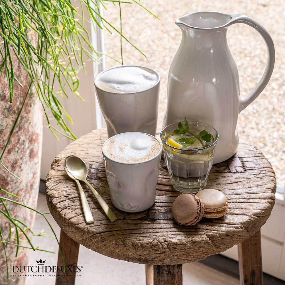 Dutchdeluxes - Luxury - Earthenware - Medium - Carafe - White