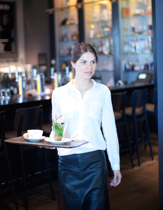 Waist Apron Long | Belt/Buckle - Classic Black