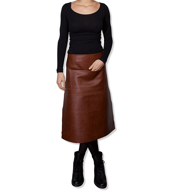 Waist Apron Long | Belt/Buckle - Classic Brown