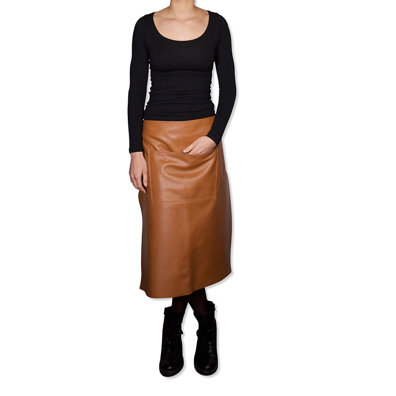 Waist Apron Long | Belt/Buckle - Classic Natural