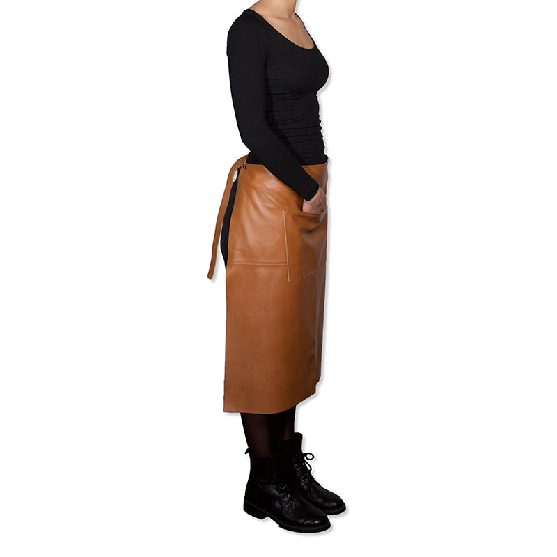 Waist Apron Long | Belt/Buckle - Classic Natural