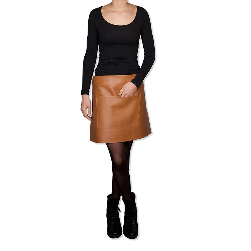 Waist Apron Short | Belt/Buckle - Classic Natural