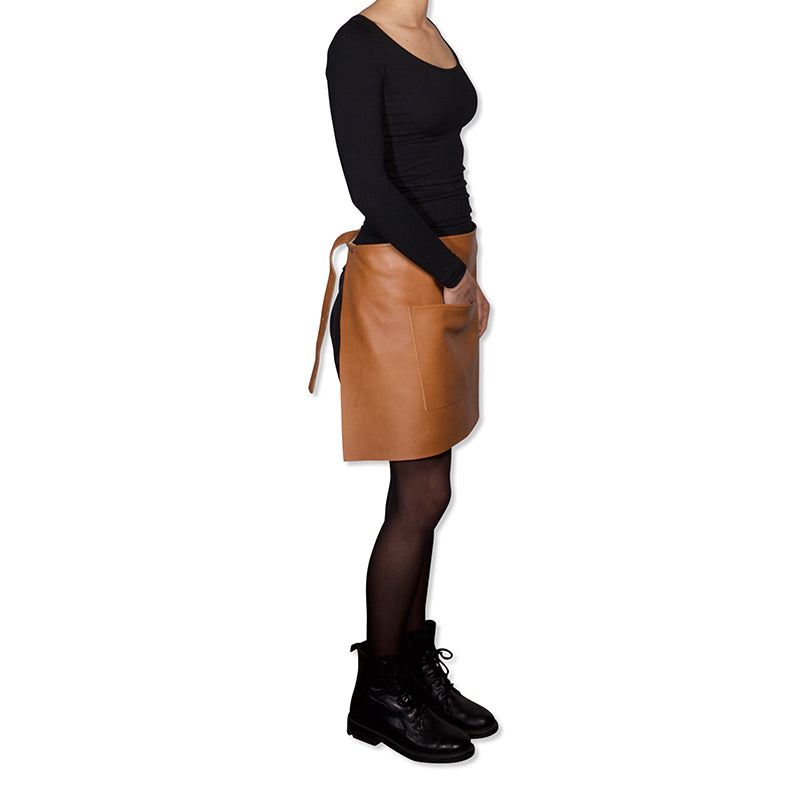 Waist Apron Short | Belt/Buckle - Classic Natural