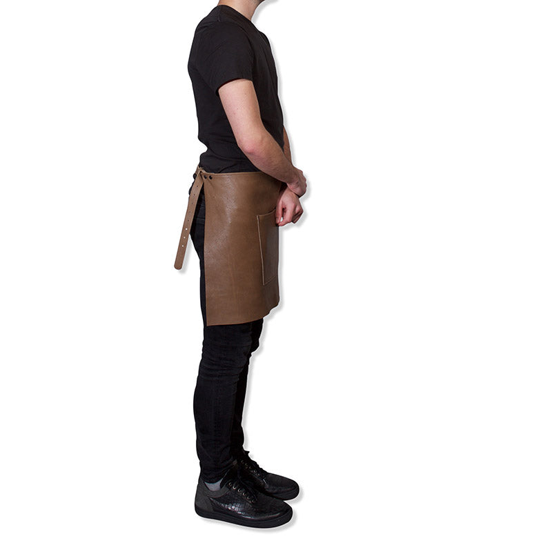 Waist Apron Short| Belt/Buckle - Classic Brown