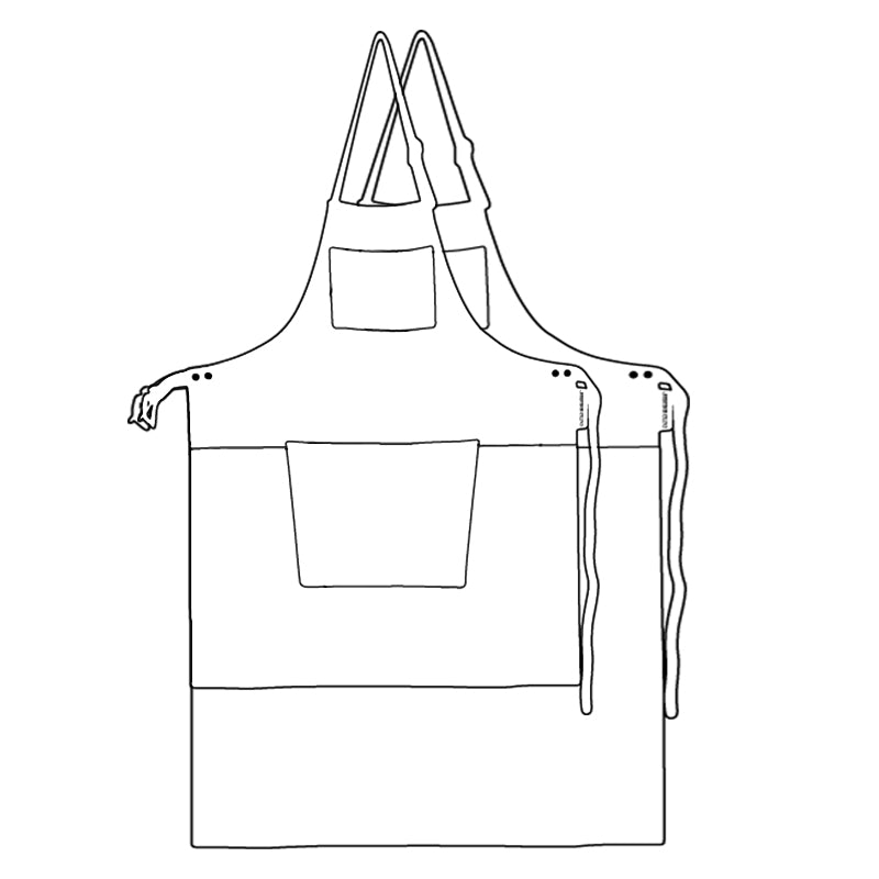 Dutchdeluxes - Super luxury - Full grain - Extra long - Apron - Leather - Classic brown