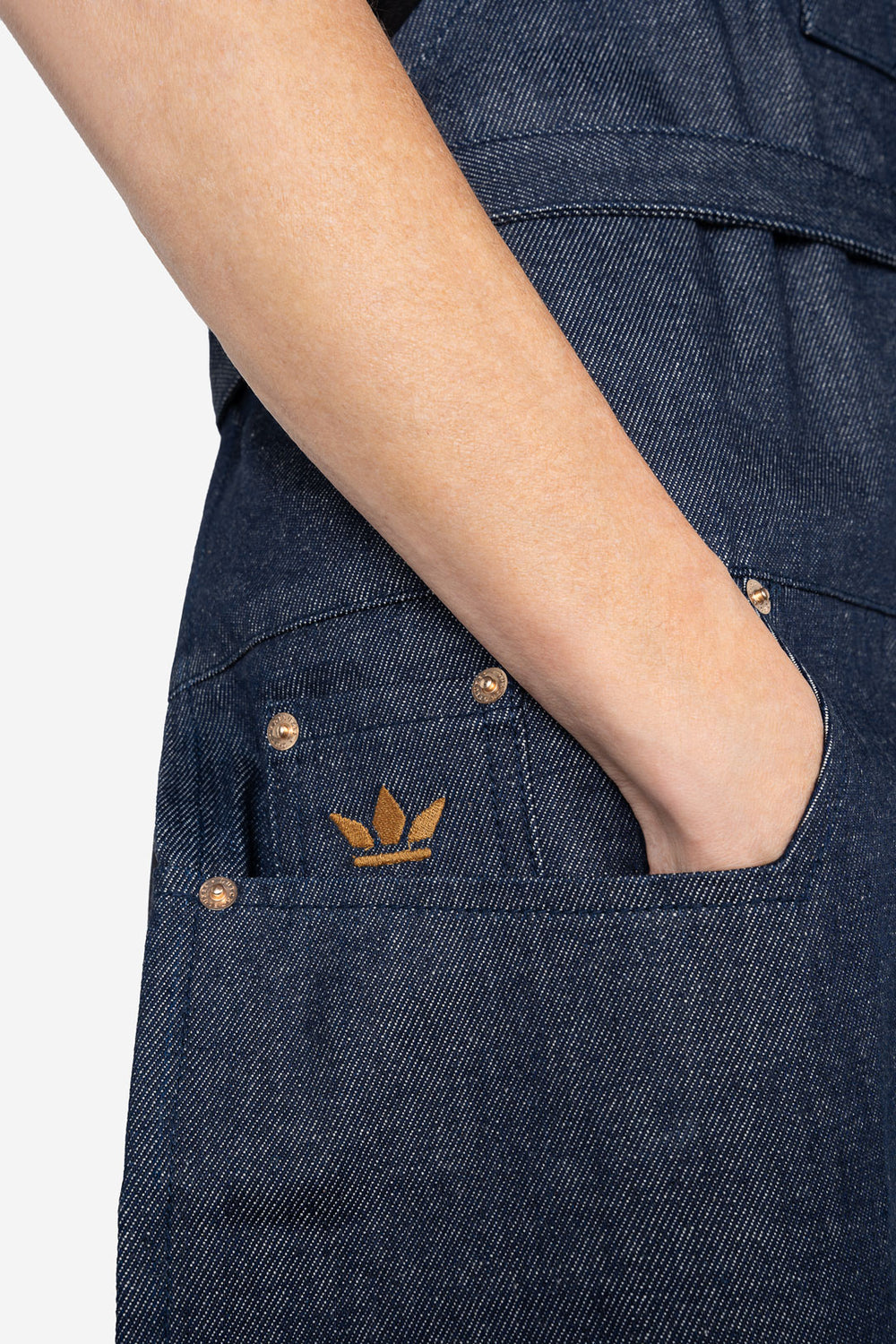 Dutchdeluxes Indigo jeans - Barbecue or kitchen apron - 5 pockets - Blue denim