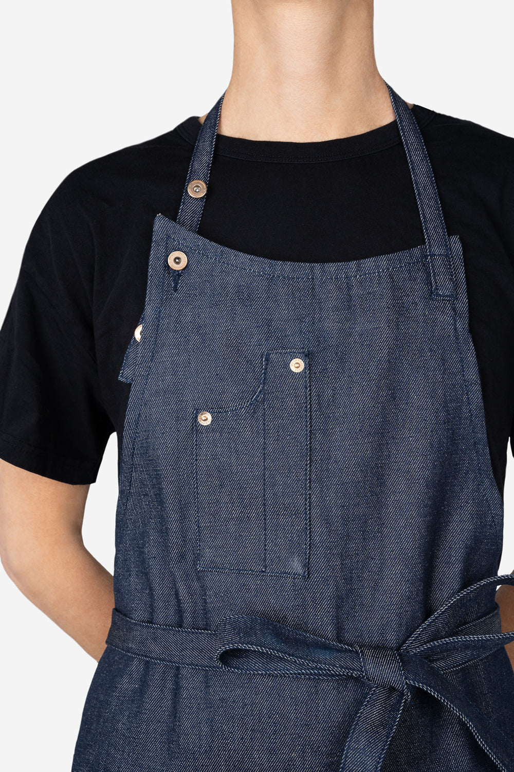 Dutchdeluxes Indigo jeans - Barbecue or kitchen apron - 5 pockets - Blue denim
