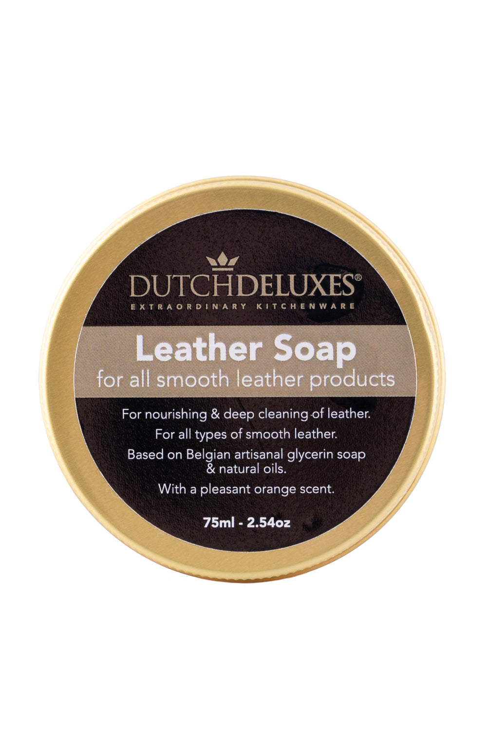 Dutchdeluxes - Maintenance Soap - Cleaning - Bags - Wallets - Purses - Leather - Orange scent