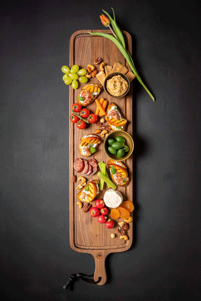Wooden cutting and presentation boards