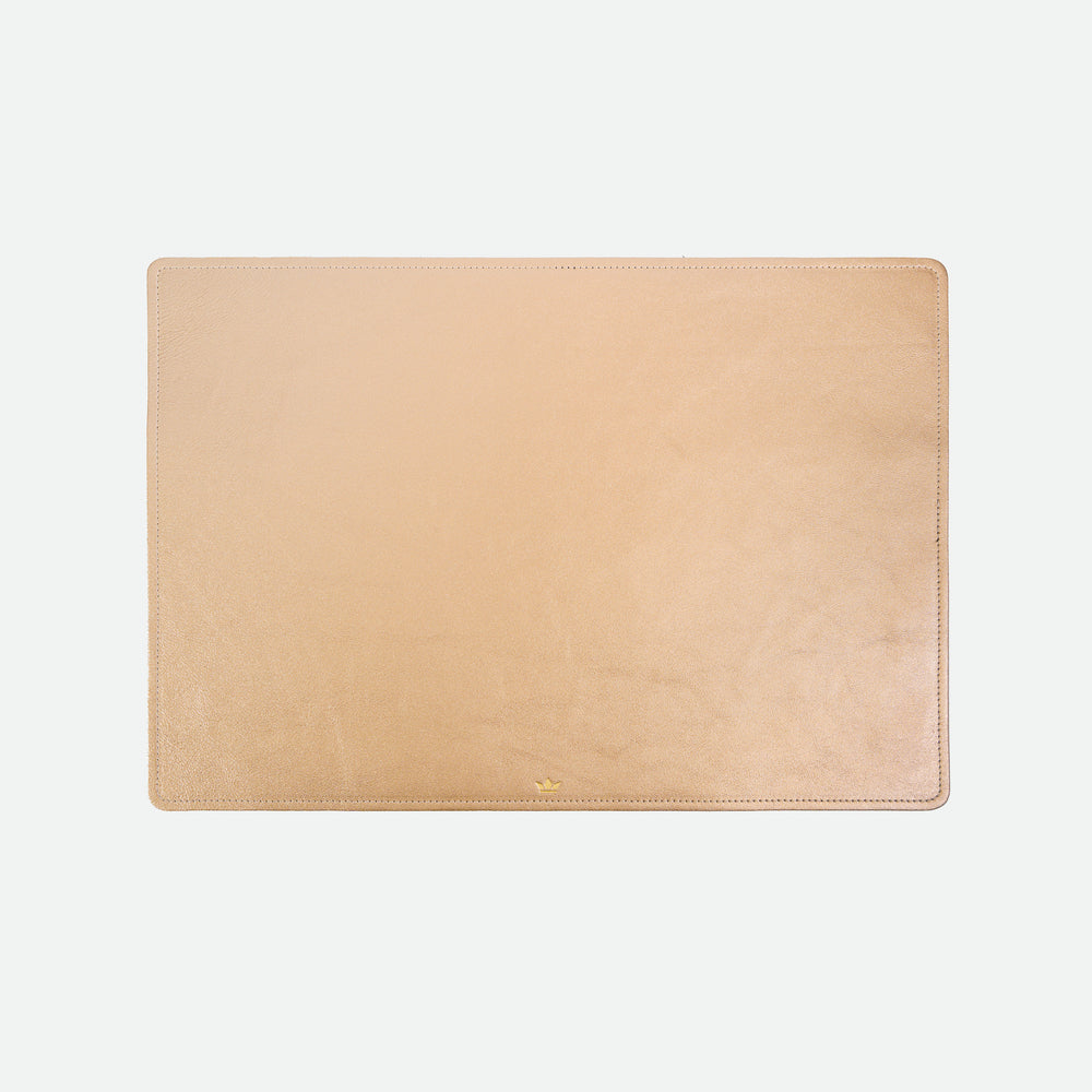 Dutchdeluxes - Handgemaakt - Leer - Placemats - 1 stuk - Pearly rose