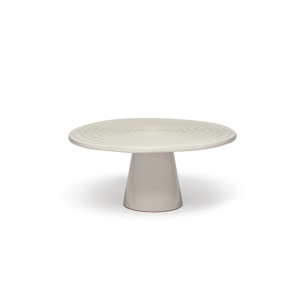 Dutchdeluxes - Handmade - Cake Stand - 25 cm Diameter - White