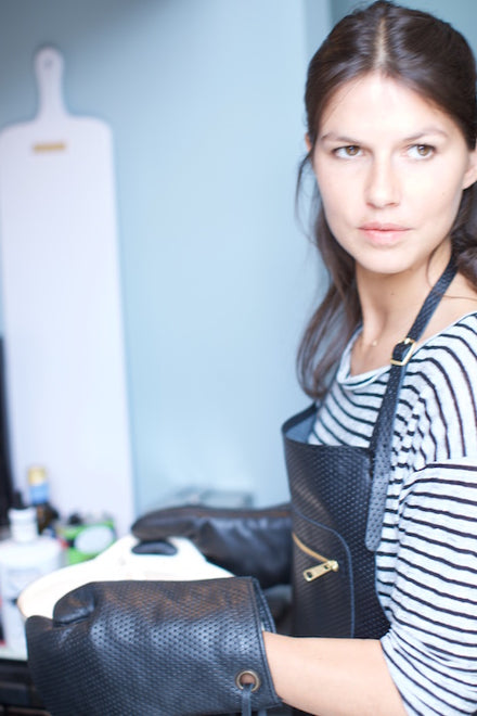 Dutchdeluxes - Leather apron - Dark Blue