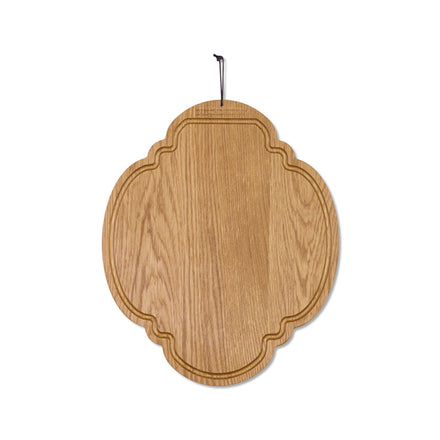 Dutchdeluxes - Handgemaakt - Ontbijtplank - Seerverplank - Geoliede eikenhout - 23x27 cm - Bruin