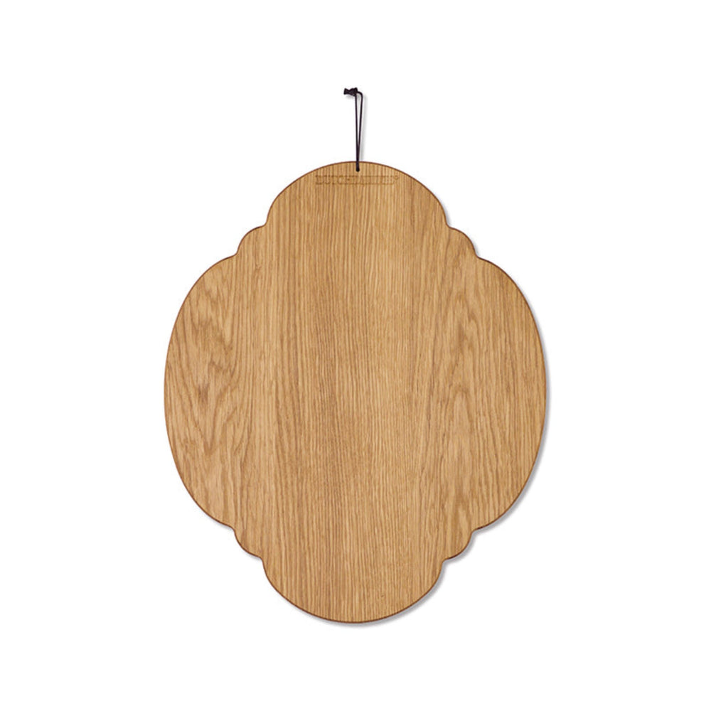 Dutchdeluxes - Handmade - Breakfast board - Serving board - Oiled oak wood - 23x27 cm - Brown