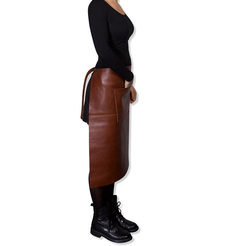 Waist Apron Long | Belt/Buckle - Classic Brown