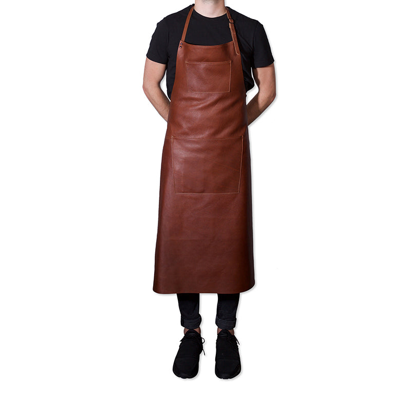 Dutchdeluxes - Super luxury - Full grain - Extra long - Apron - Leather - Classic brown