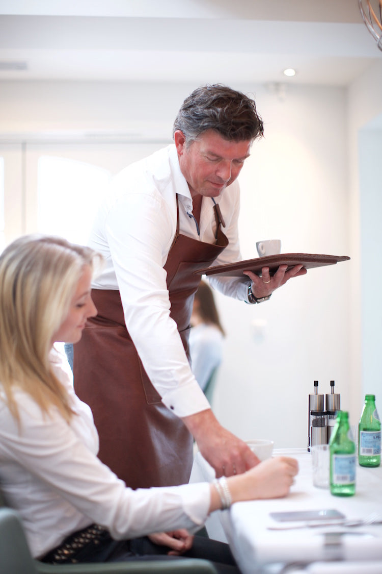 Dutchdeluxes - Super luxury - Full grain - Extra long - Apron - Leather - Classic brown