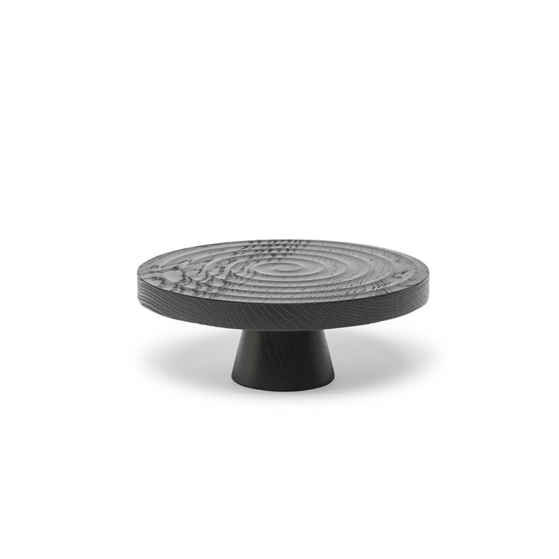 Dutchdeluxes - Dark oak wood - Luxury - Cake stand - Sustainable - 7x20 cm - Black/Brown