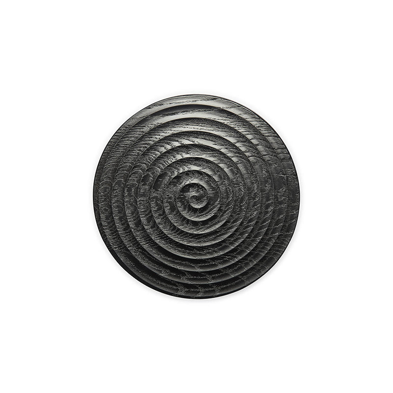 Dutchdeluxes - Dark oak wood - Luxury - Cake stand - Sustainable - 7x20 cm - Black/Brown