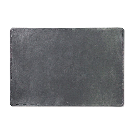 Dutchdeluxes - Handgefertigt - Tischset - 1 Stück - Italienisches Nappaleder - Metallic-Grau