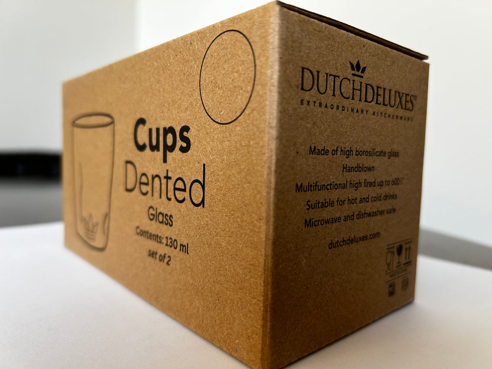 Dutchdeluxes - Luxury mug - Teacup - Glass - 300ml - Set of 2
