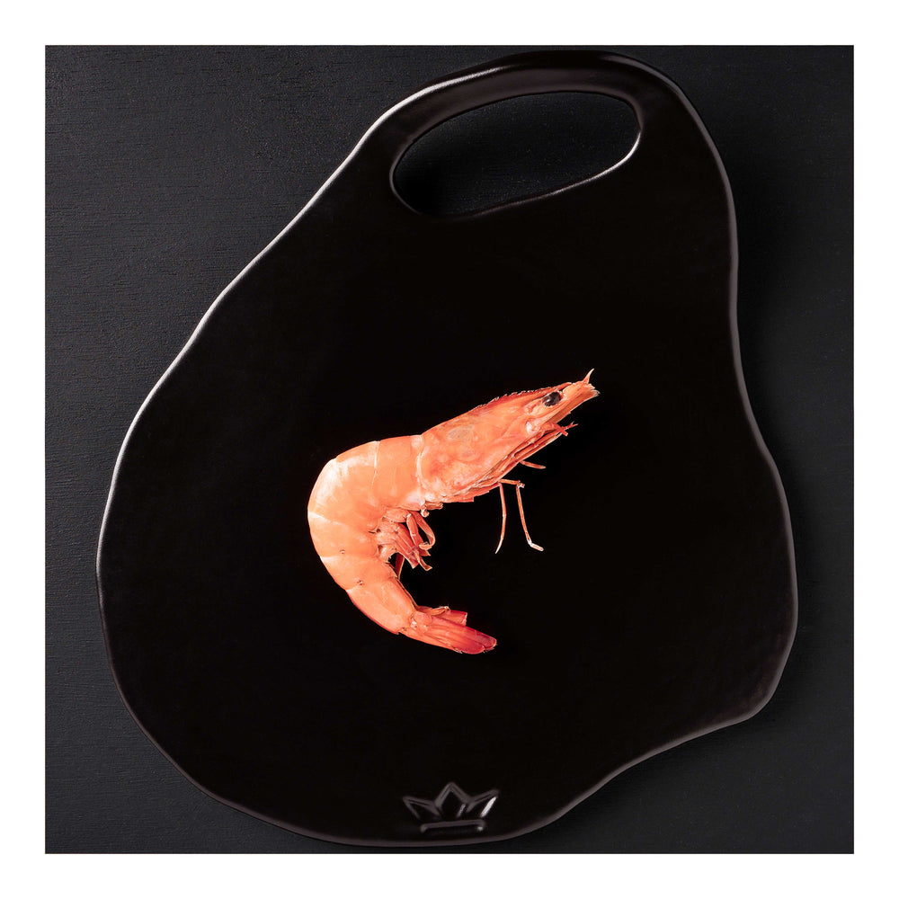 Dutchdeluxes - Hochwertige Keramik - Servierplatte - Lola mattschwarz - 1 Stück