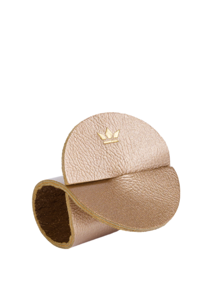 Dutchdeluxes - Serviettenringe - Handgefertigt - Leder - 4 Stück - Pearly Rose