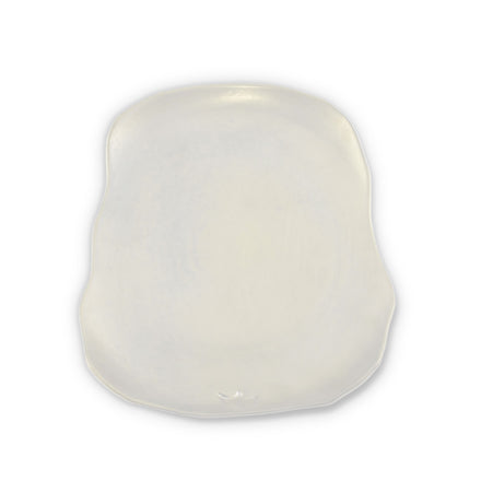 Dutchdeluxes - Ceramic - Set of 2 - XL luxury serving plate - 33.5 x 28 cm - White