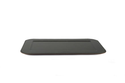 Serving tray| Slim - Forest Green | Full grain leather on solid wood core | 48X30 CM