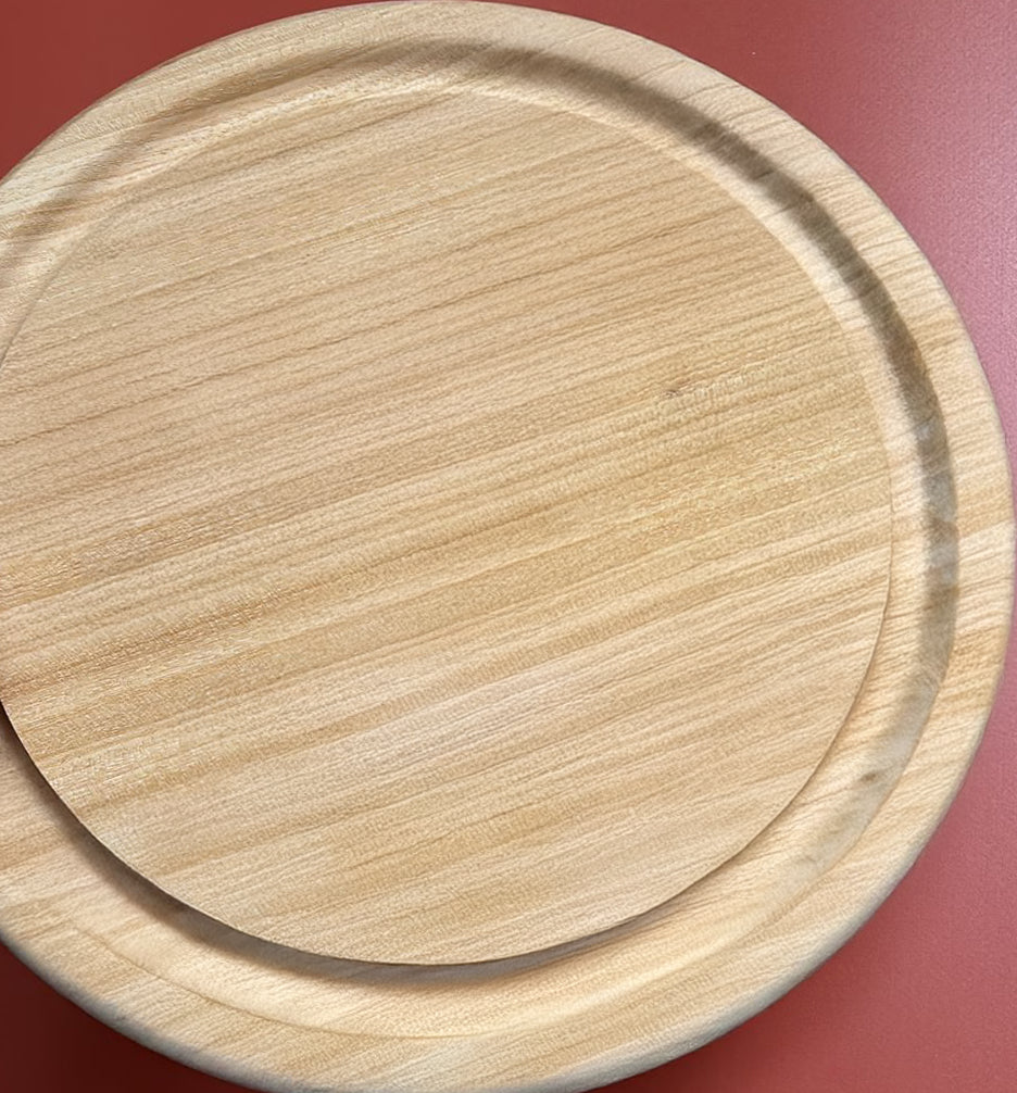 HORECA Patagonia Dishwasher safe 100% wooden cutting and presentation board - Round